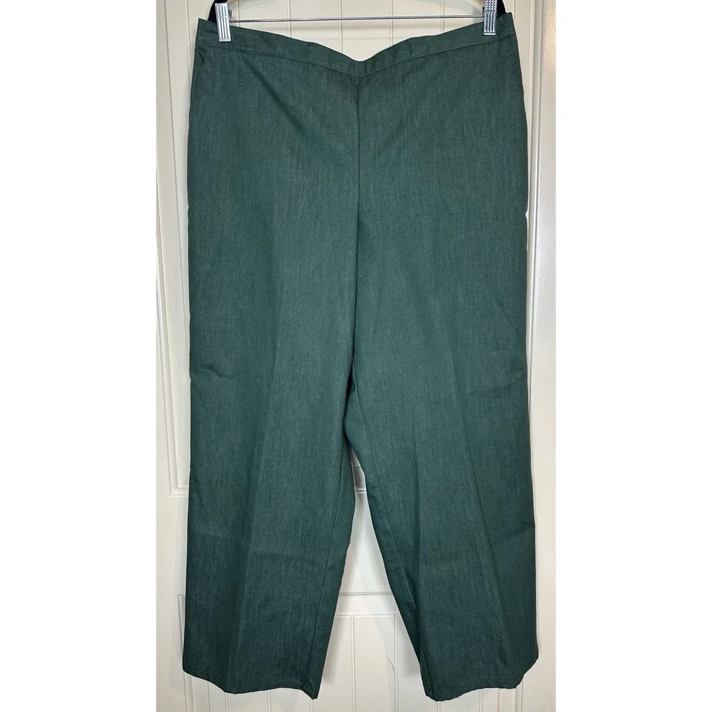 Alfred Dunner Womens Plus‎ 18 Short Pull on Pant Proportioned Short Hunter NWT